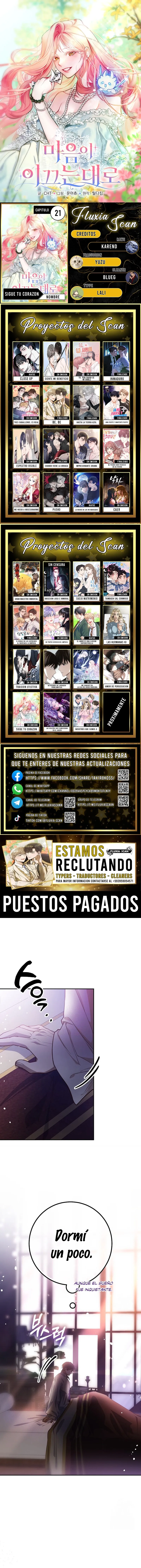 Sigue tu corazón capítulo 21, página 1