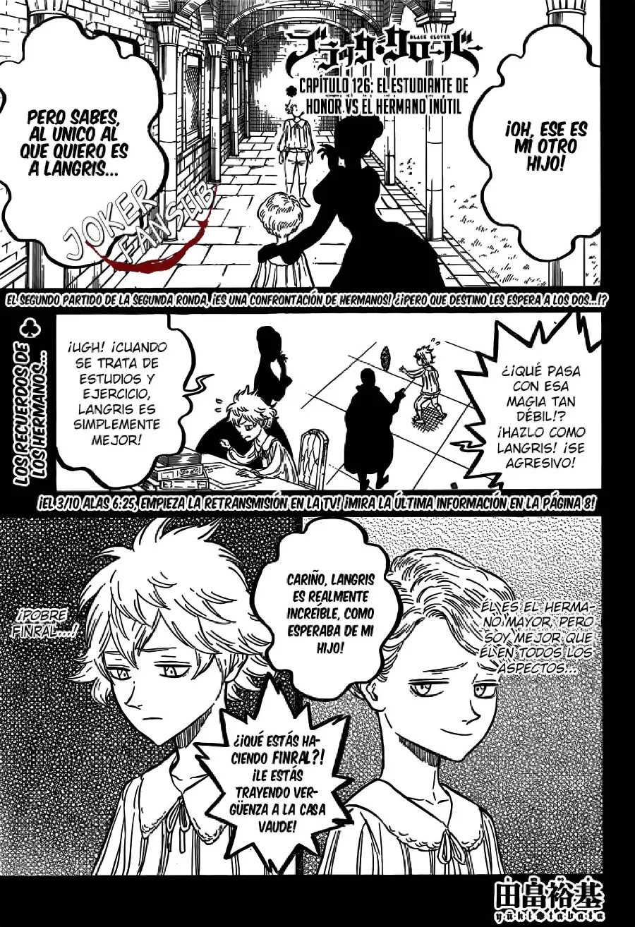 Black Clover capítulo 126, página 1
