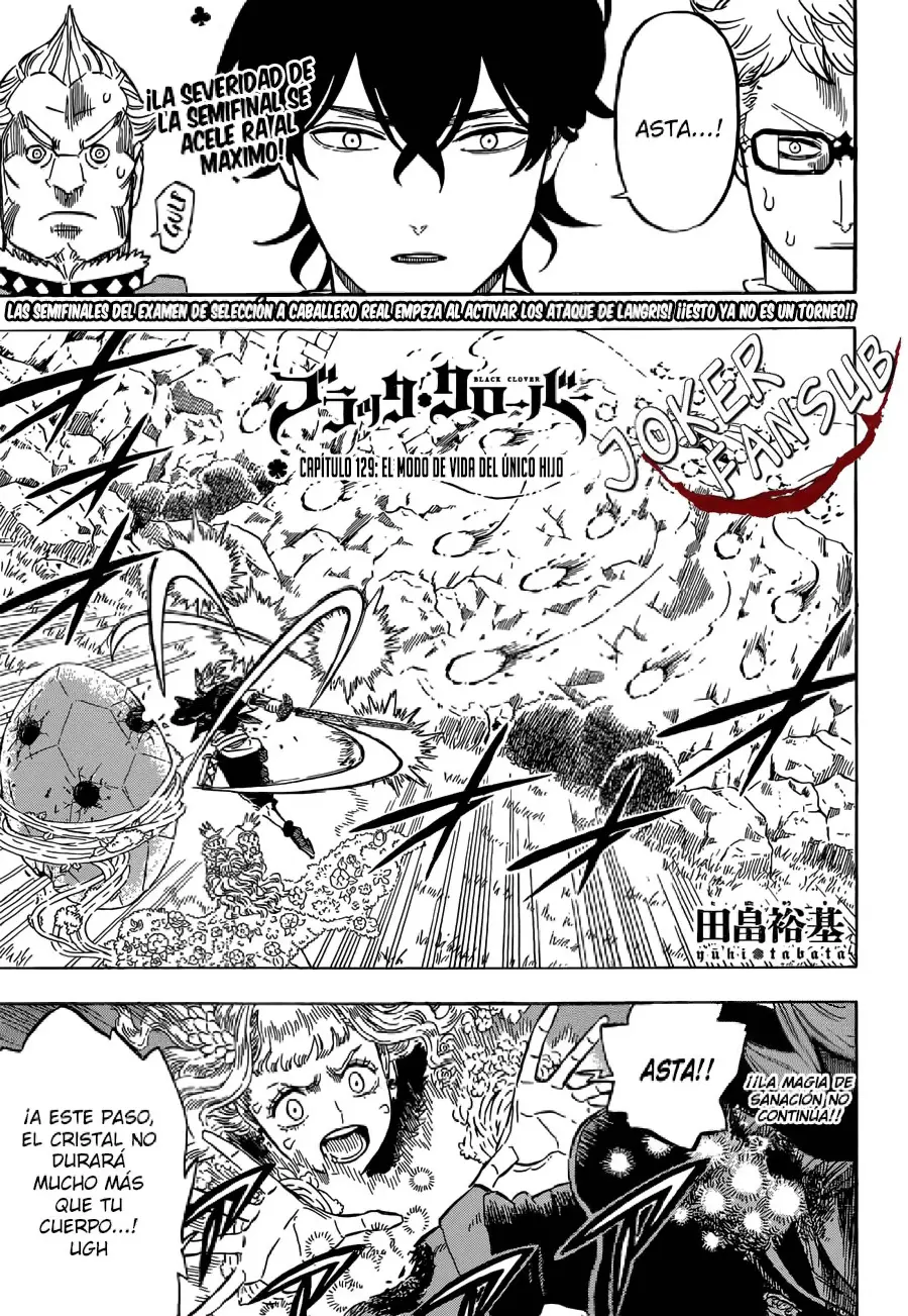 Black Clover capítulo 129, página 1