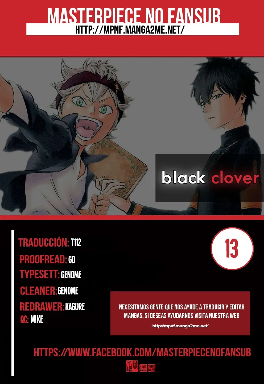 Black Clover capítulo 13, página 1