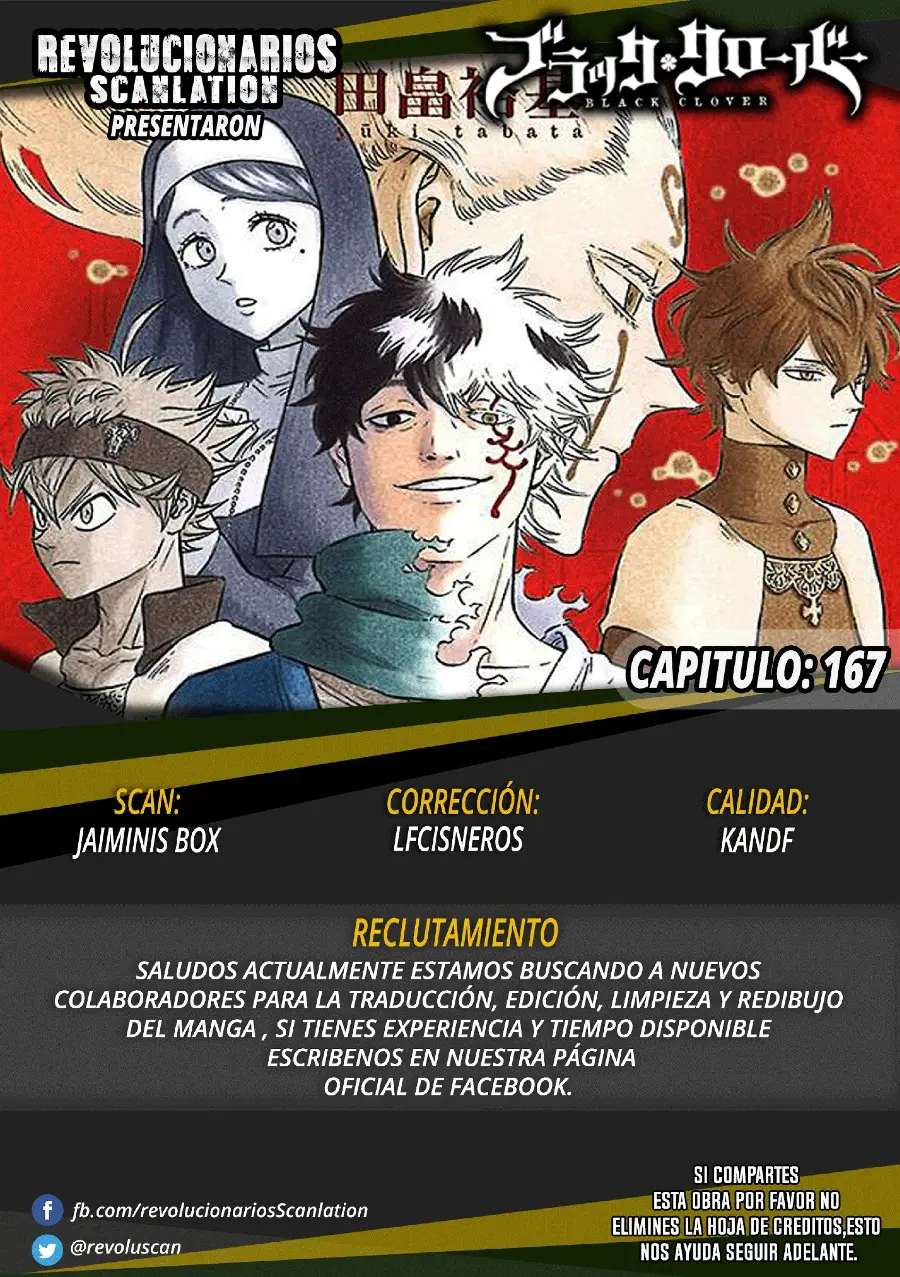 Black Clover capítulo 169, página 1