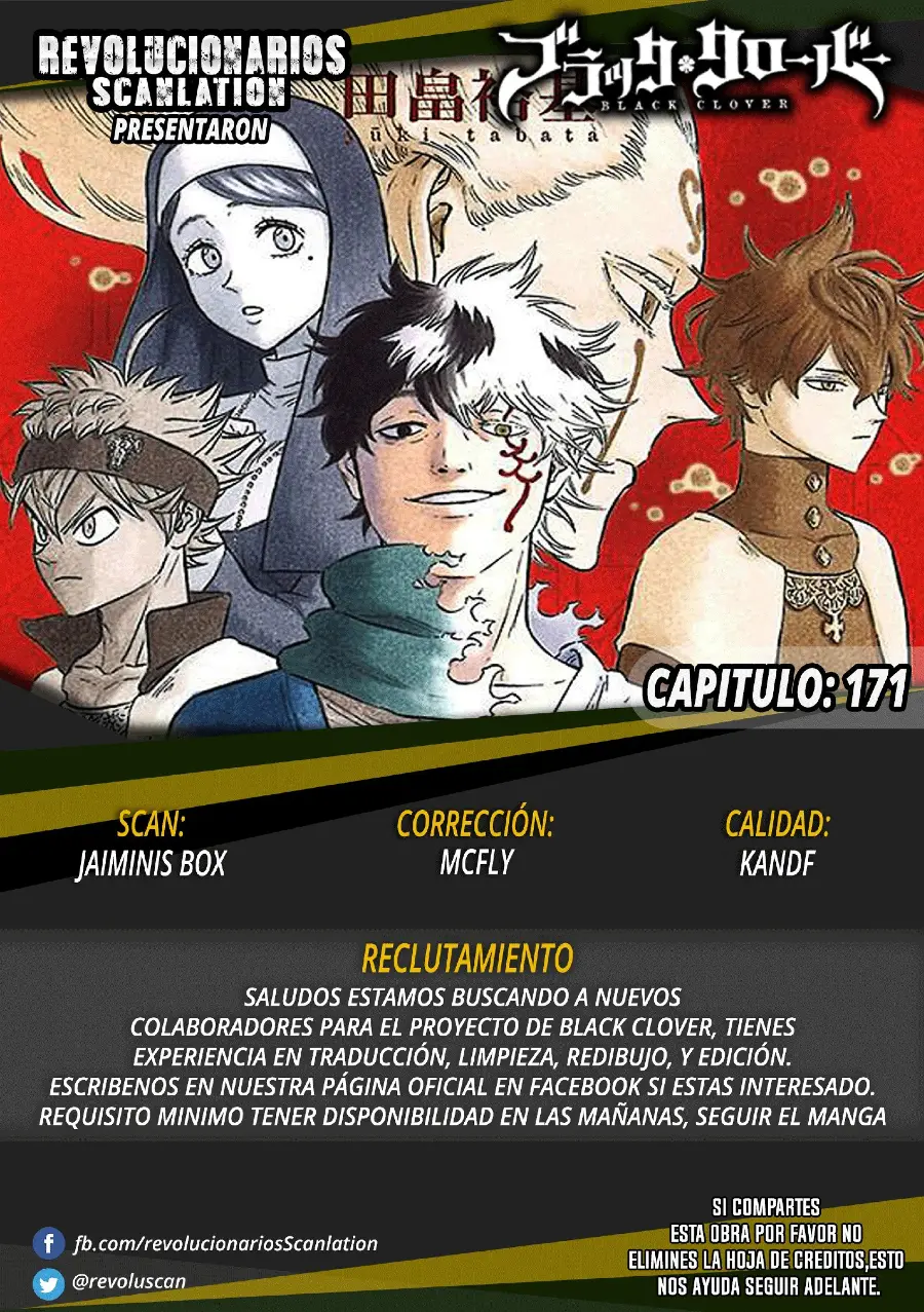 Black Clover capítulo 171, página 1