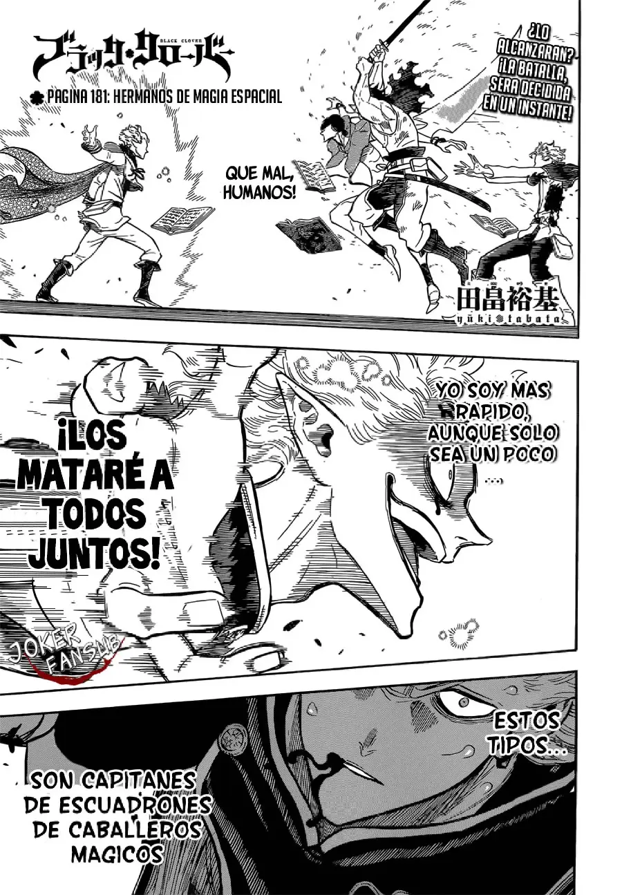 Black Clover capítulo 181, página 2