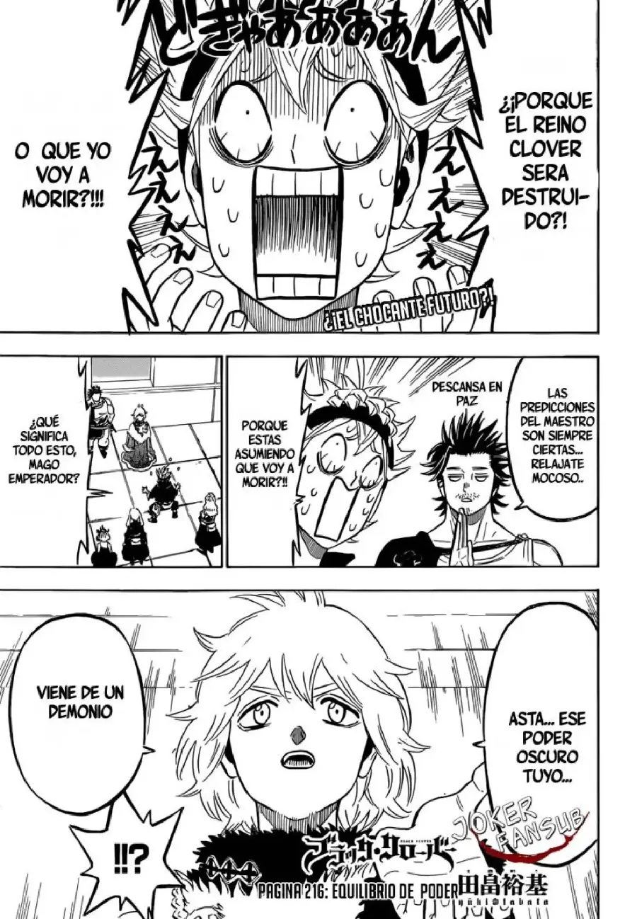Black Clover capítulo 216, página 1