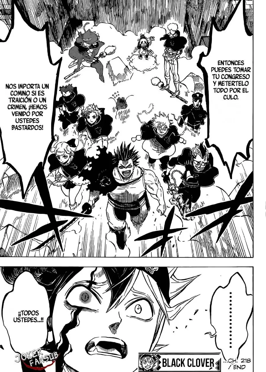 Black Clover capítulo 218, página 14