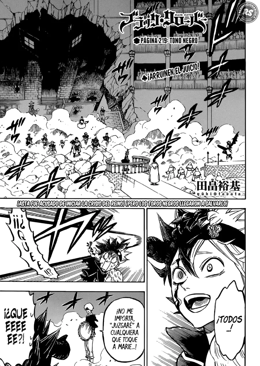 Black Clover capítulo 219, página 2