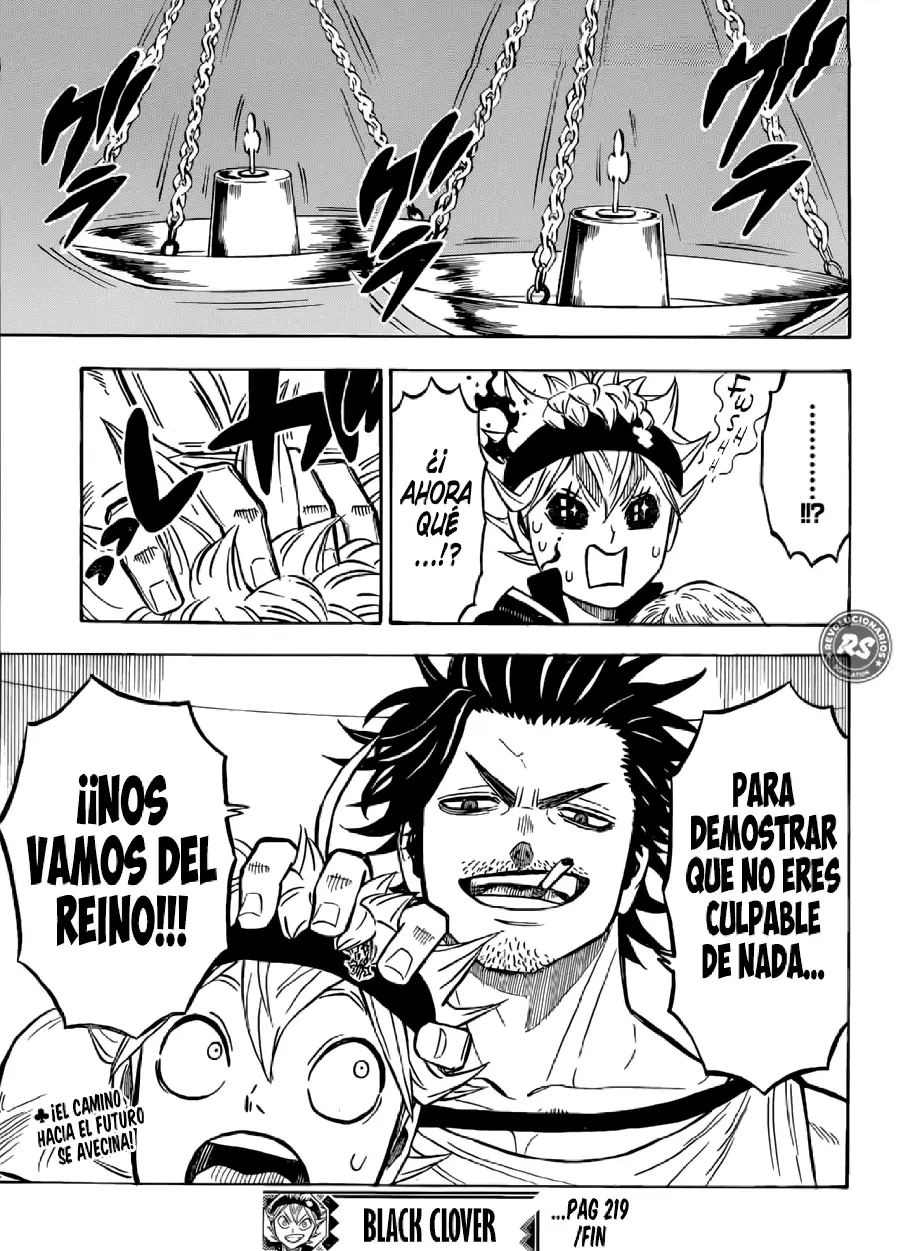Black Clover capítulo 219, página 14