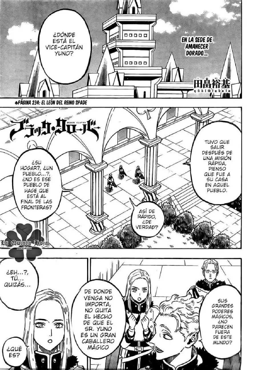 Black Clover capítulo 234, página 1