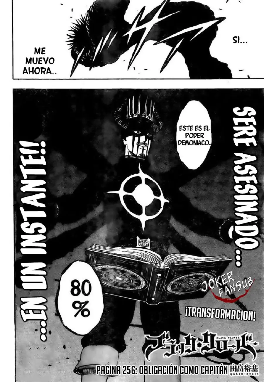 Black Clover capítulo 256, página 2
