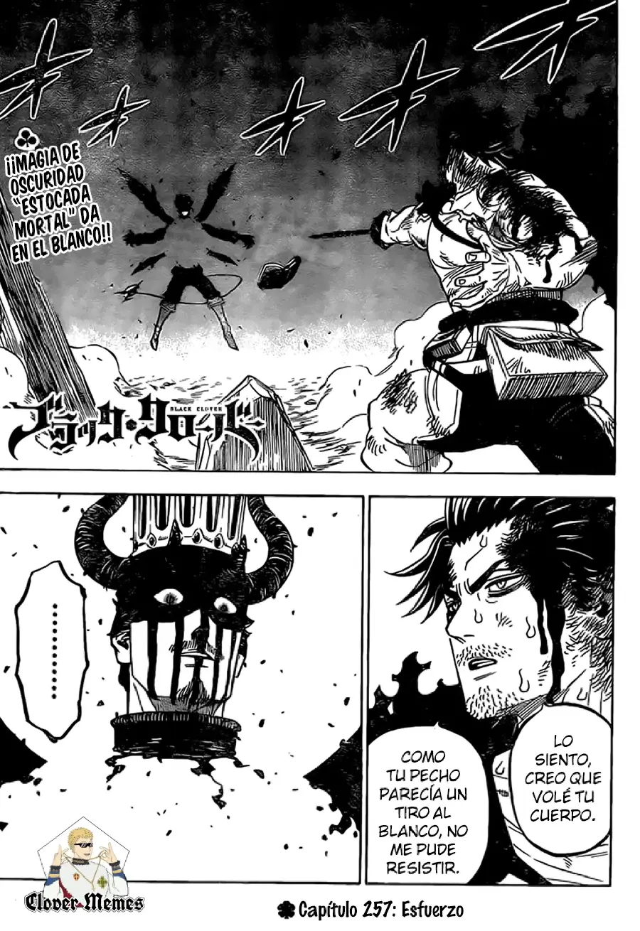 Black Clover capítulo 257, página 1