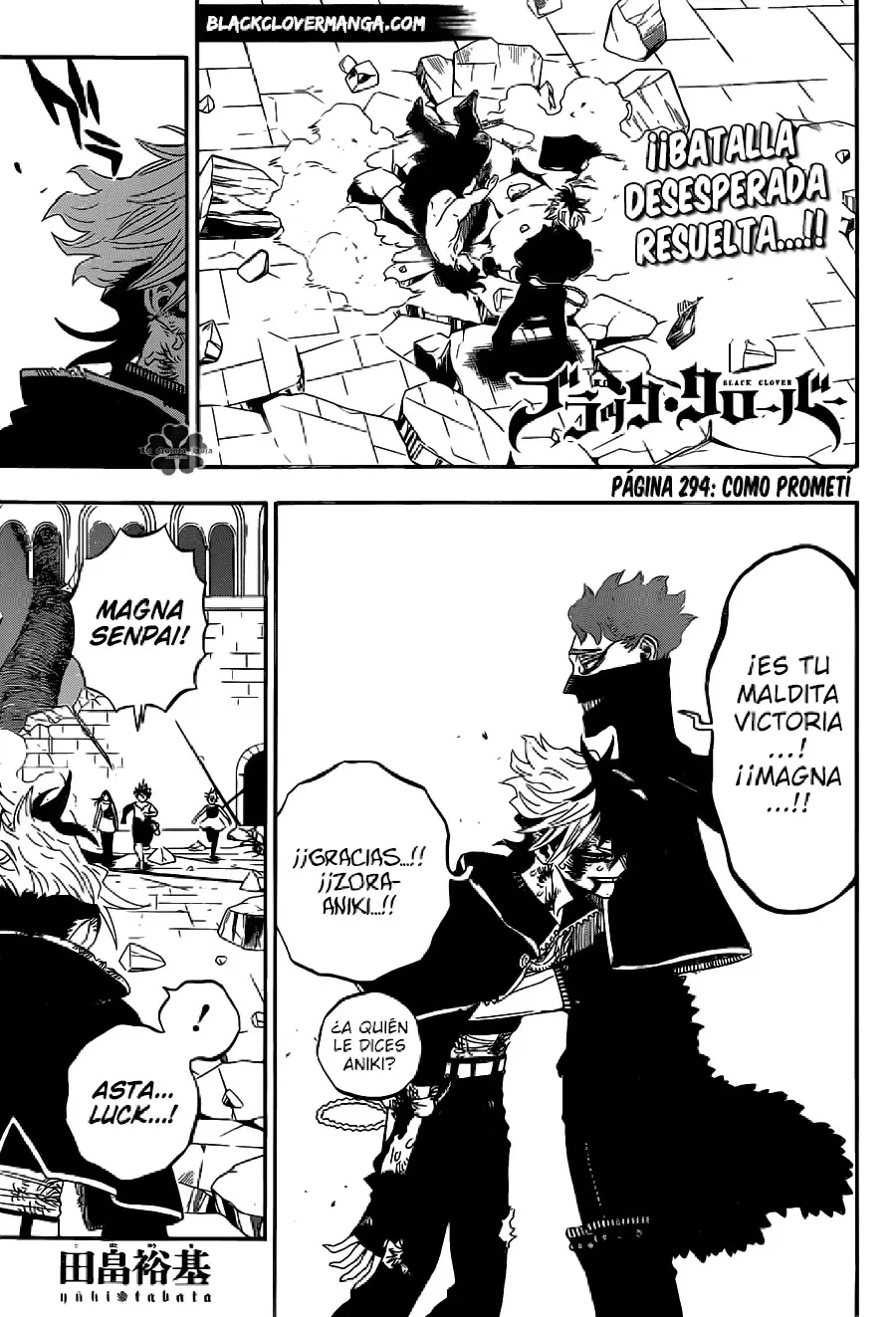 Black Clover capítulo 294, página 1