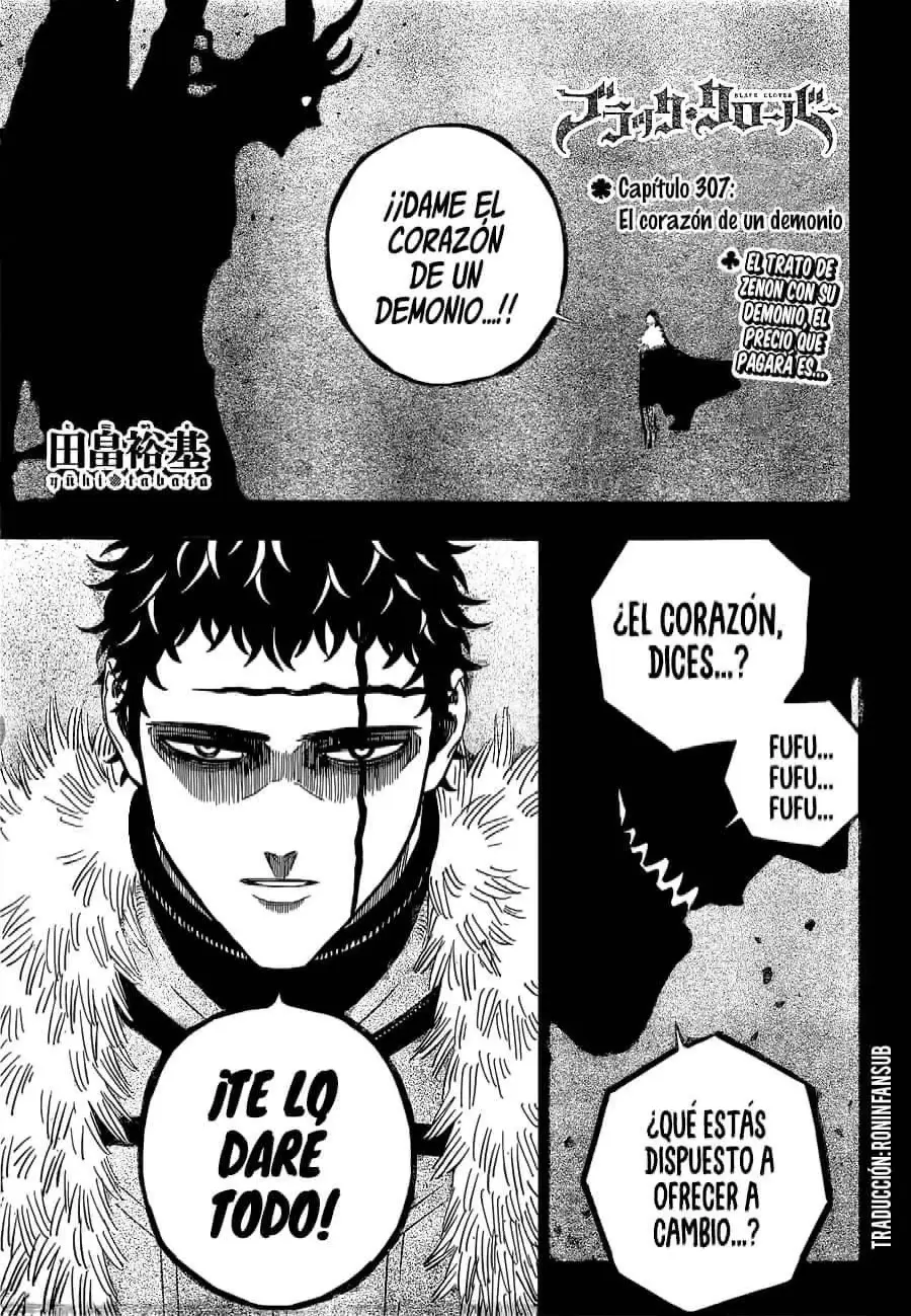 Black Clover capítulo 307, página 1