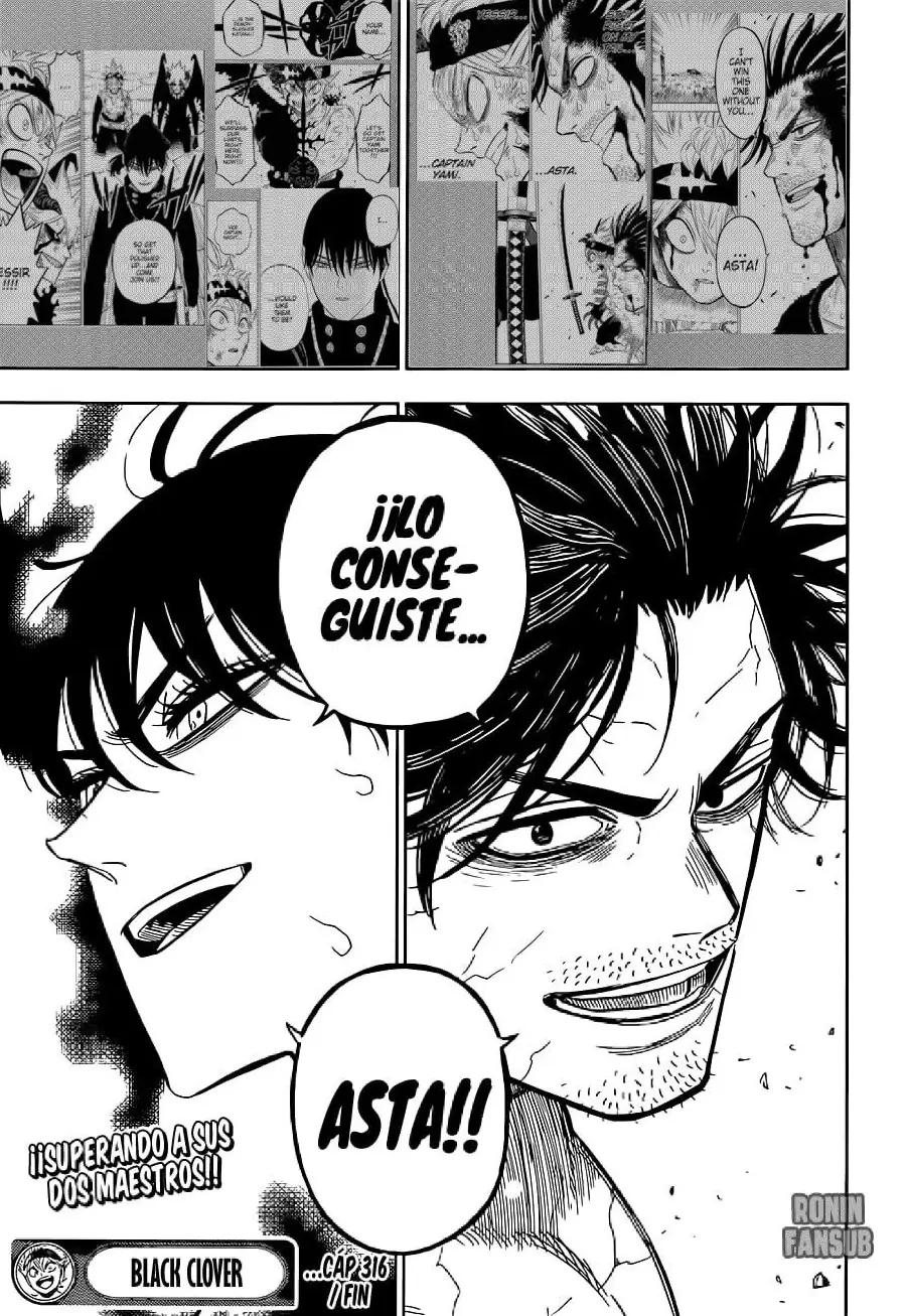 Black Clover capítulo 316, página 14