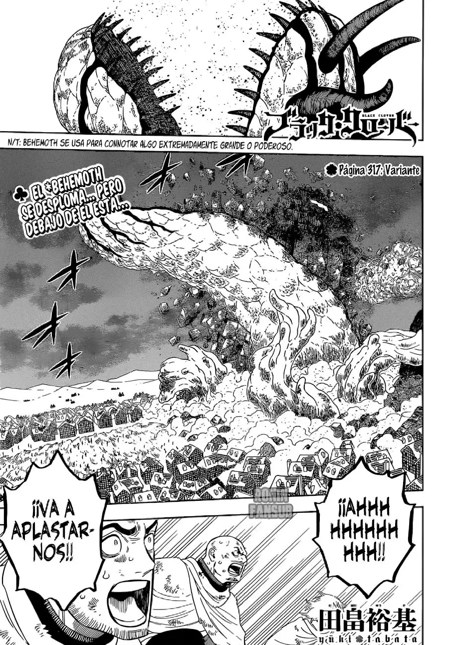 Black Clover capítulo 317, página 2