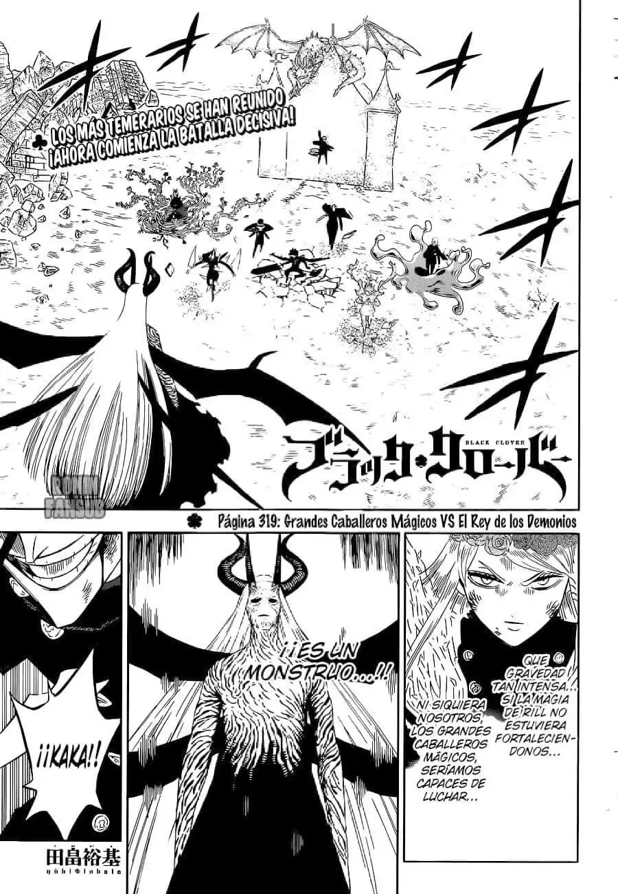 Black Clover capítulo 319, página 1