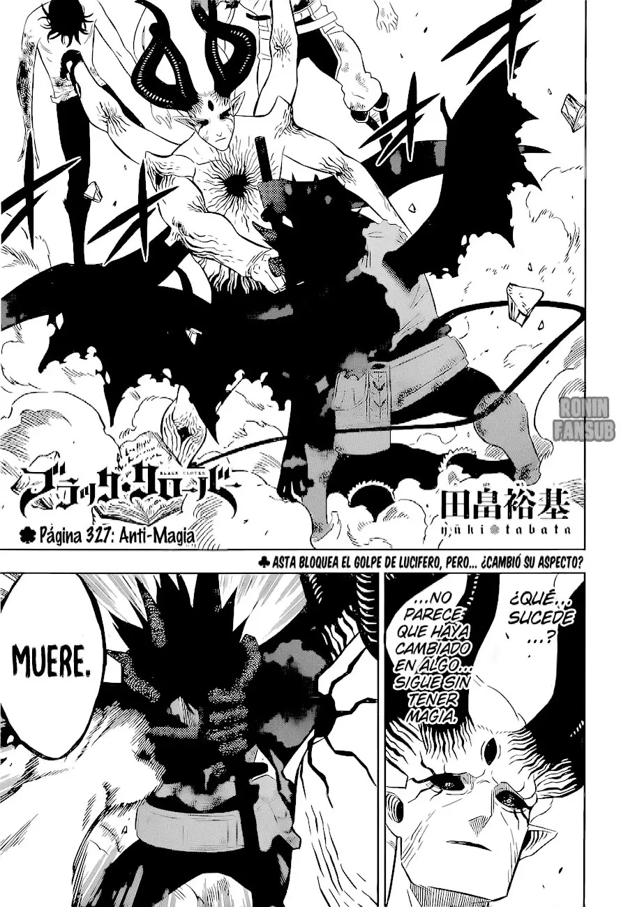 Black Clover capítulo 327, página 1