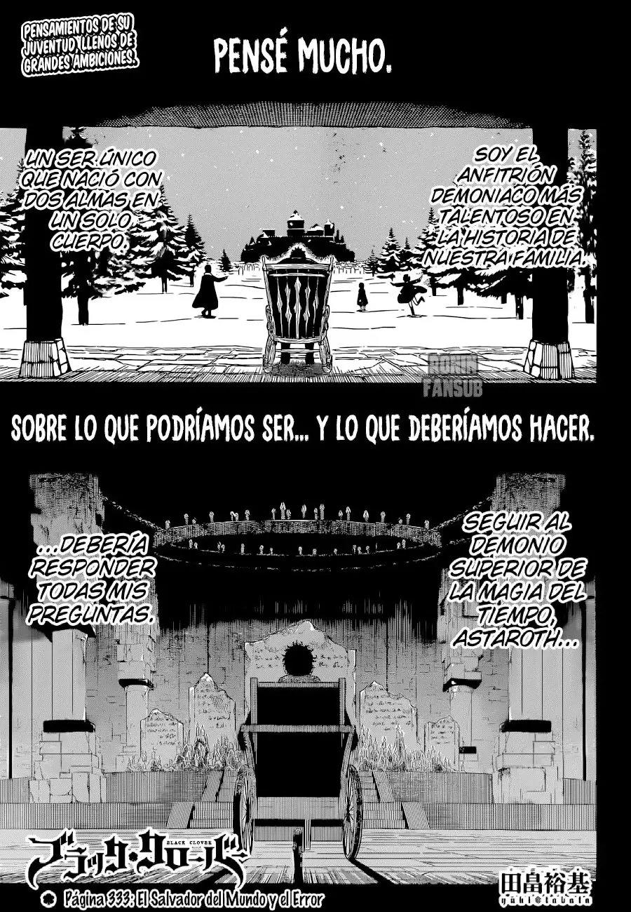 Black Clover capítulo 333, página 2