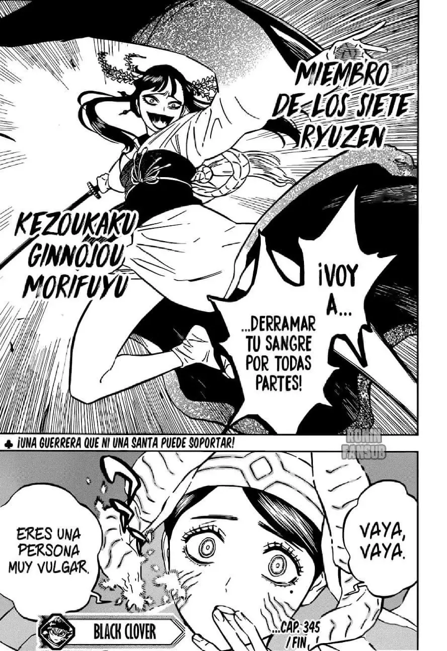 Black Clover capítulo 345, página 17