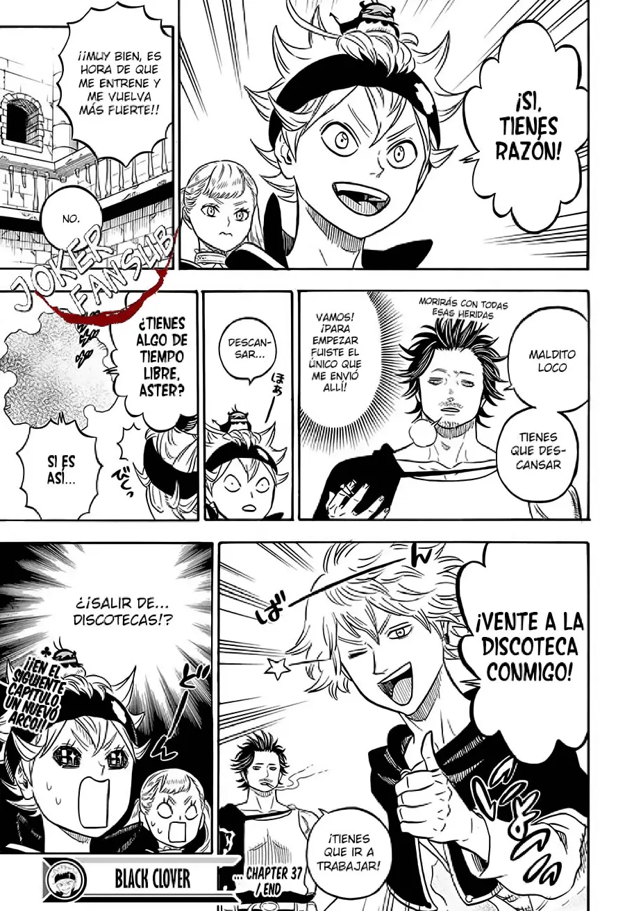 Black Clover capítulo 37, página 17