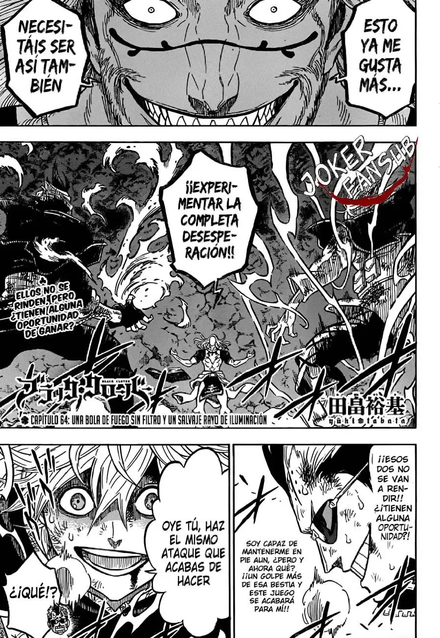 Black Clover capítulo 64, página 2