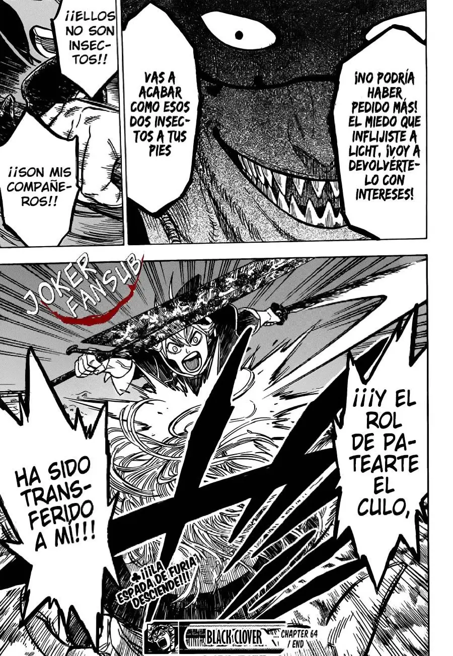 Black Clover capítulo 64, página 18