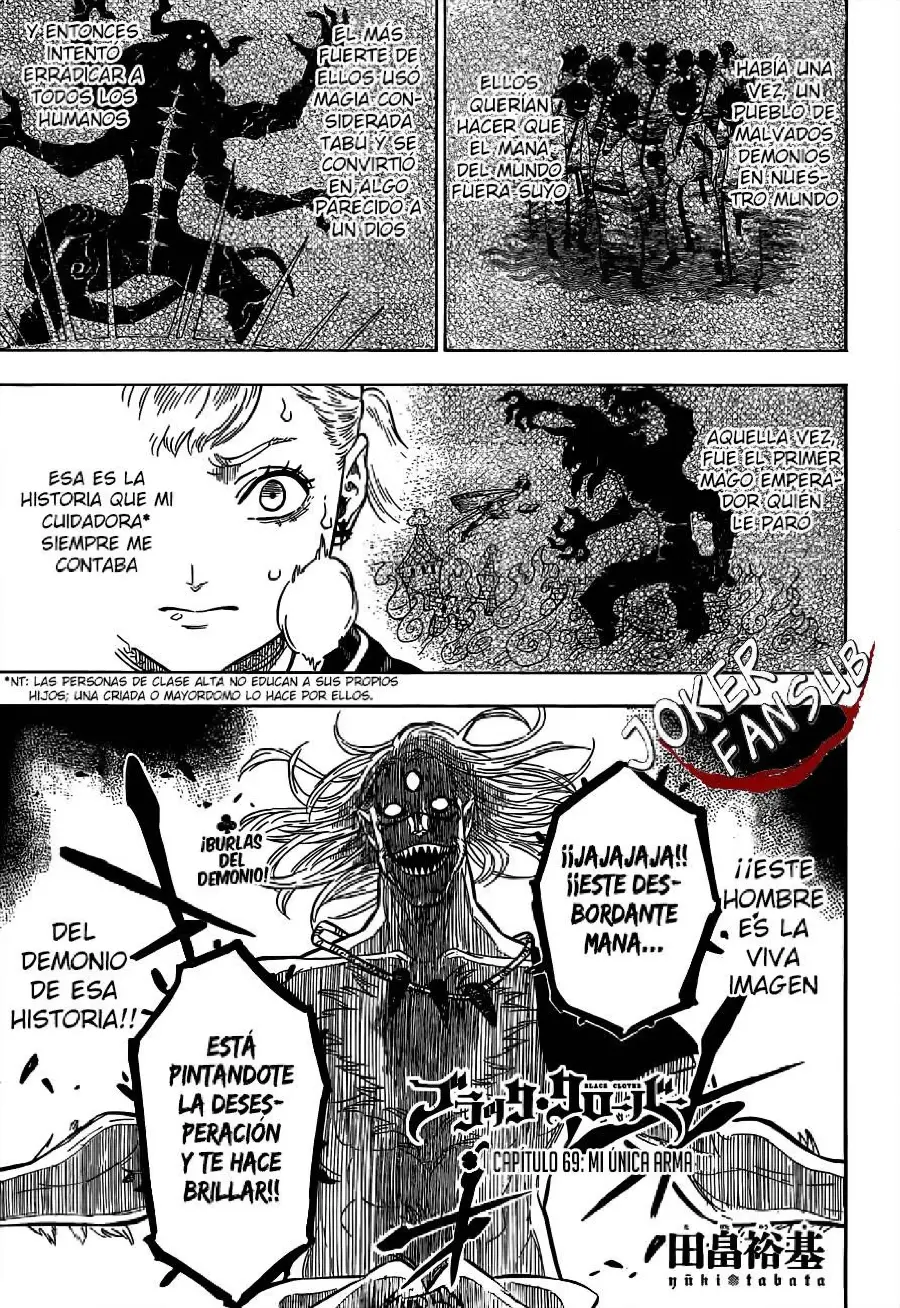 Black Clover capítulo 69, página 2