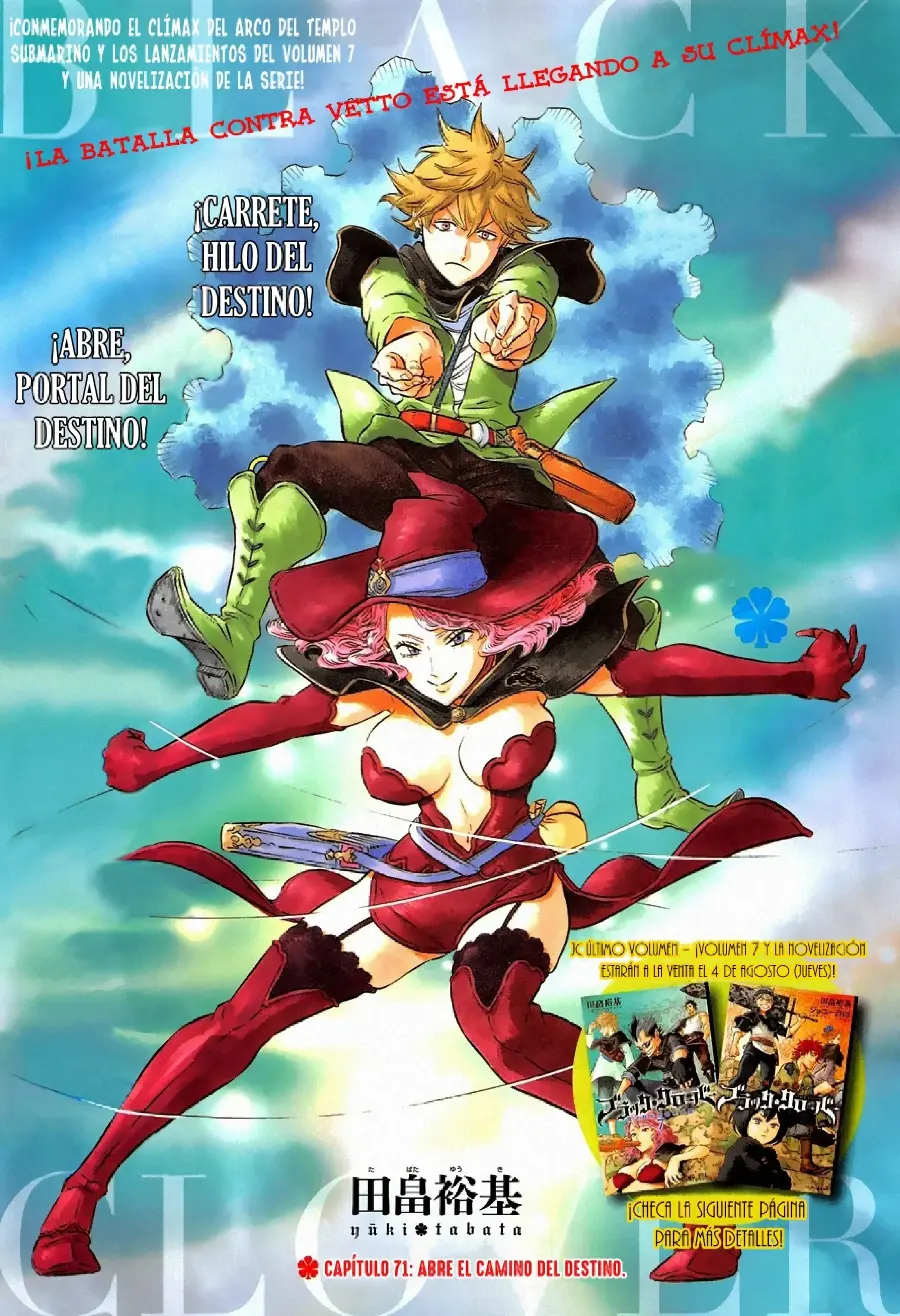 Black Clover capítulo 71, página 2