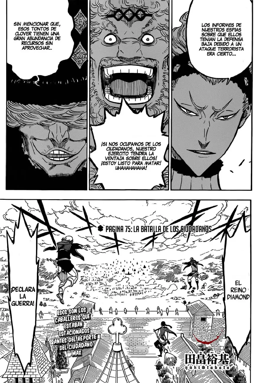 Black Clover capítulo 75, página 2