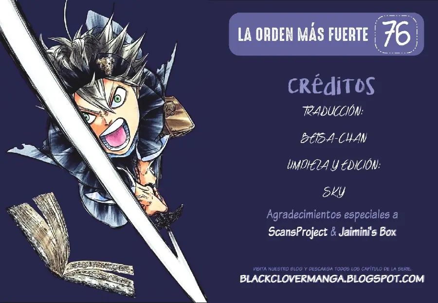 Black Clover capítulo 76, página 1